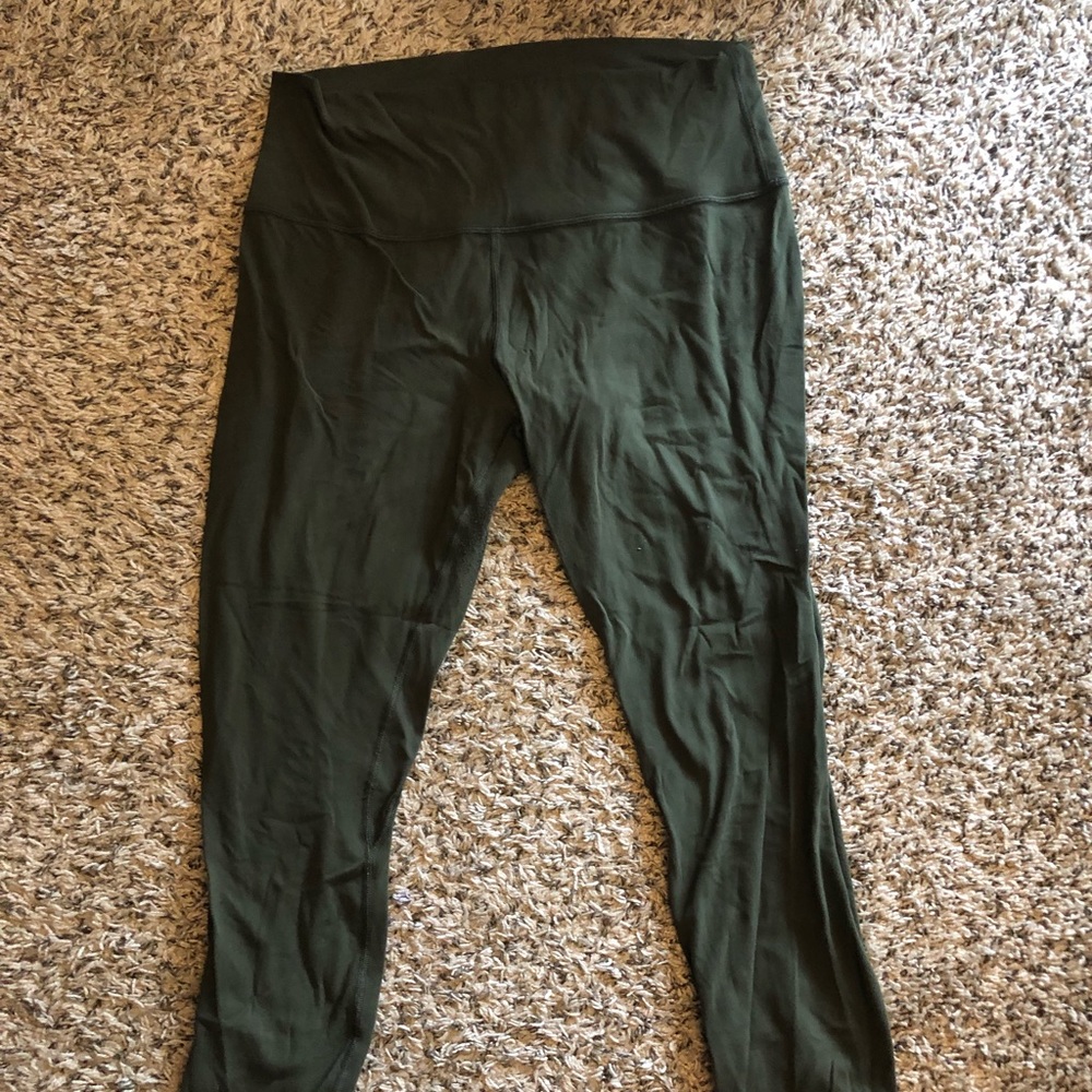 Lululemon leggings in olive